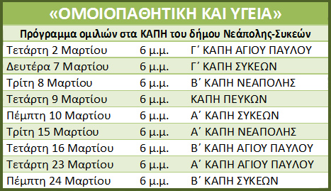 rejoin programma omoiopathitikis neapolis sukeon